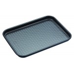 Master Class Crusty Bake Non Stick Baking Tray for Biscuits, Cookies, Oven Chips and Pizza, Grey, 24 x 18 cm