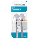 Kitchen Craft Stainless Steel Teaspoons, 14 cm (Set of 6)