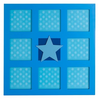 Premier Kids Star Multi-Photo Frame for 8 Photos, Blue