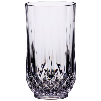 BarCraft Acrylic Cut Glass Tumbler 600ml