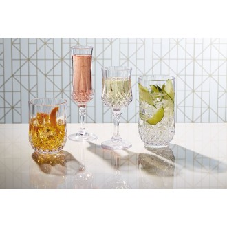 BarCraft Acrylic Cut Glass Tumbler 600ml