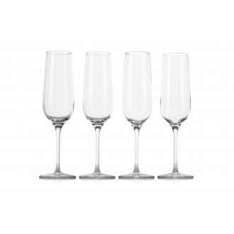 Oberglas Exquisite Series Champagne Flutes, 175ml, Set of 4 Glasses, Gift Boxed