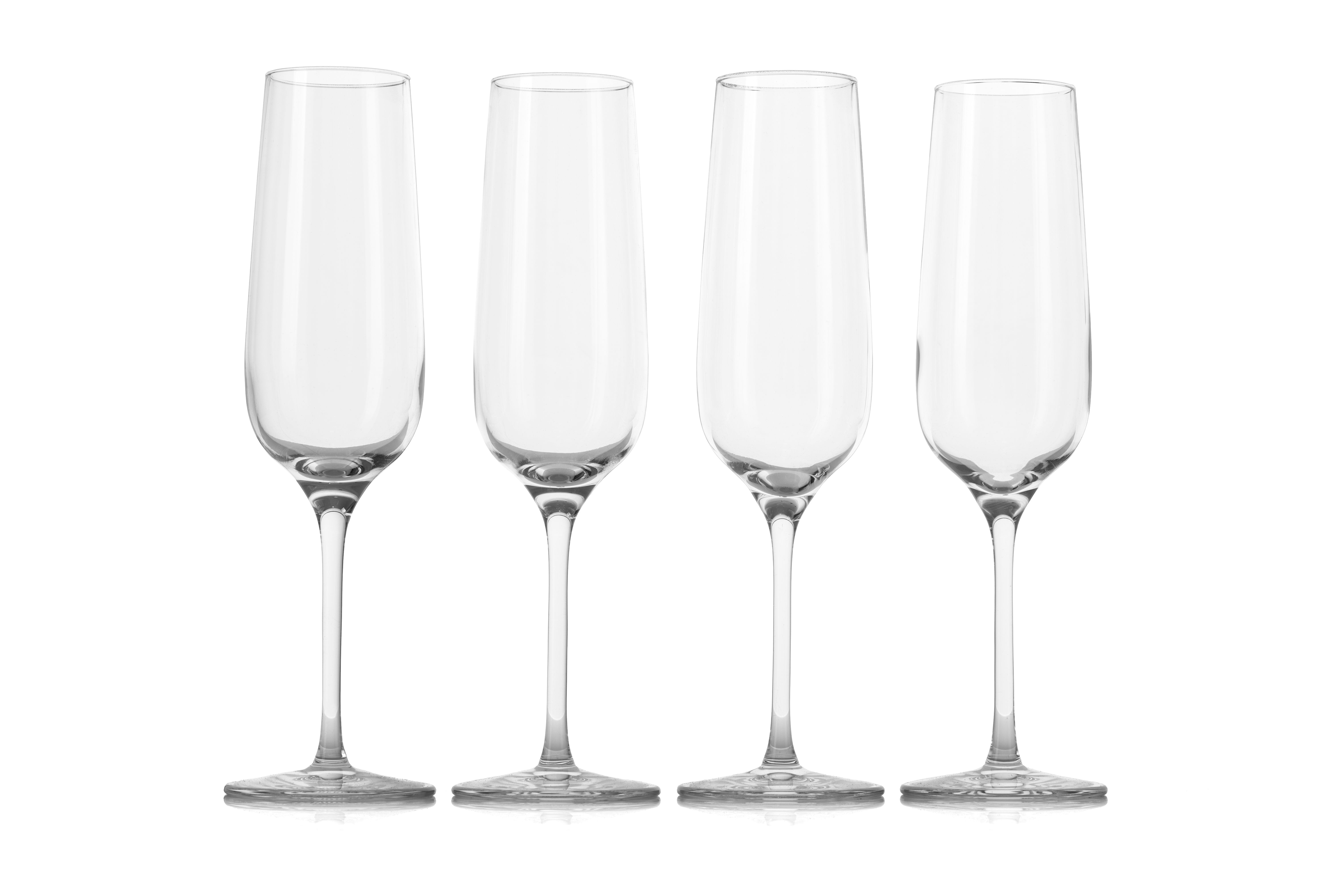 Stolzle Exquisit Champagne Glasses / Flute - Set of 6, Glassware