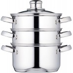 Kitchen Craft Stainless Steel Three Tier, 16cm Steamer