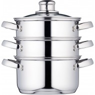 Kitchen Craft Stainless Steel Three Tier, 16cm Steamer