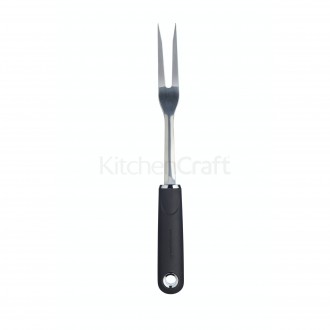 Master Class Stainless Steel Carving Fork - Black