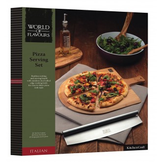 Kitchen Craft Italian Pizza Board And Knife Set