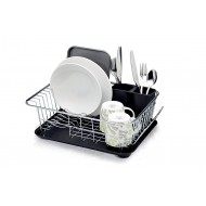 Kitchen Craft Dish Drainer Rack with Drip Tray, 42cm / (16.5" x 12" x 6")