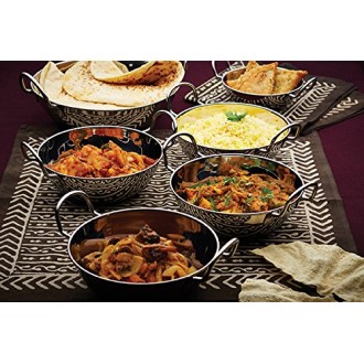 Kitchen Craft Indian Stainless Steel Balti Dish, 26cm