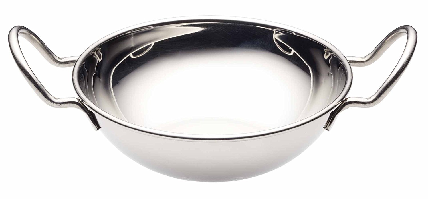 Stainless Steel Balti Dish, for Hotel/Restaurant