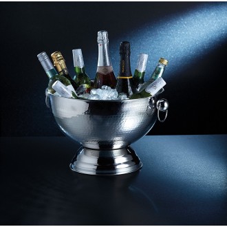 BarCraft Footed Metal Champagne Cooler / Punch Bowl