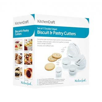 Kitchen Craft Plastic Double Edged Biscuit/Pastry Cutters