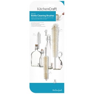 Kitchen Craft Set Of Three Bottle Cleaning Brushes