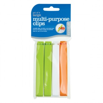 Kitchen Craft Large Bag Clips , Set of 4