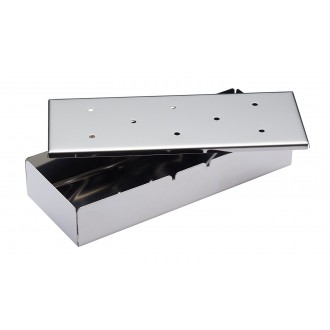 Kitchen Craft Stainless Steel Barbecue Smoker Box, 22.5 x 9 x 4 cm (9" x 3.5" x 1.5")