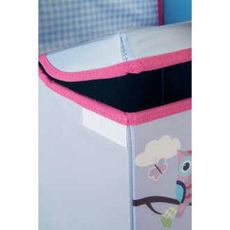 Premier Children's Storage Box / SEAT - Owl Design, Wood, Purple