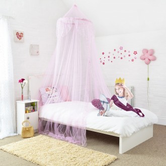 4U Bed Canopy for Bed Decoration for Baby, Kids, Girls Or Adults, As Mosquito Net Use to Cover The Bed - Pink