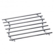 Kitchen Craft Heavy-Duty Chrome-Plated Medium Metal Trivet, 27 x 20 cm (10.5" x 8")