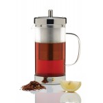 Le'Xpress Stainless Steel / Glass Teapot with Infuser, 1 Litre