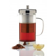 Le'Xpress Stainless Steel / Glass Teapot with Infuser, 1 Litre