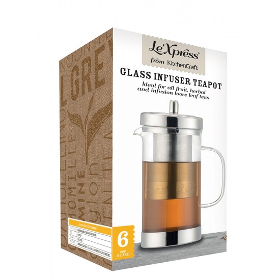 Shop quality Le Xpress Stainless Steel / Glass Teapot with Infuser, 1 Litre in Kenya from vituzote.com Shop in-store or online and get countrywide delivery!