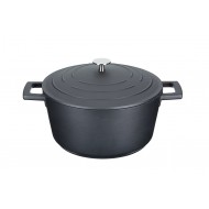 Master Class Cast Induction-Safe Non-Stick Casserole Dish, 4 Liters, Black