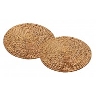 Artesà Bamboo Rattan Round Placemats, (11") (Set of 2)