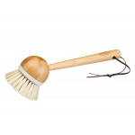 Living Nostalgia Wooden Washing Up Brush/Vegetable Scrubber - Long Handle