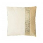 Kensington Townhouse Velvet Cushion with Snakeskin Leather Effect