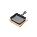 Artesà Cast Iron 15cm Small Fry Pan with Board 