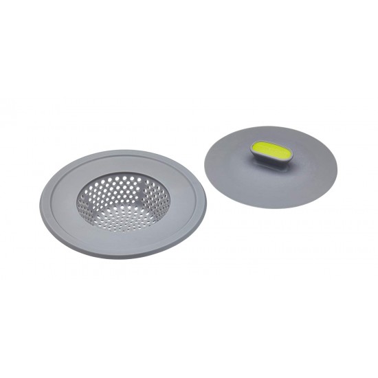 Shop quality Kitchen Craft 2-in-1 Plastic Plug and Sink Strainer, 11.5 cm (4.5") - Grey/Green in Kenya from vituzote.com Shop in-store or online and get countrywide delivery!