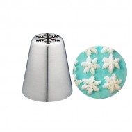 Sweetly Does It Stainless Steel Russian Icing Nozzle, 2 cm (20 mm) - Snowflake