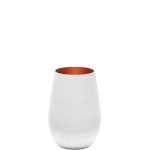 Stolzle Olympic Glass Tumbler , Matt White + Bronze, 465 ML - Sold Per Piece (Made in Germany)