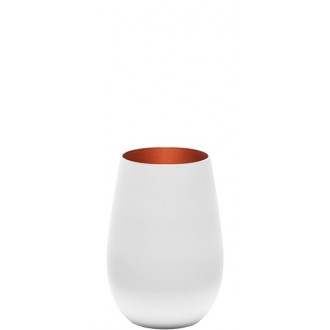 Stolzle Olympic Glass Tumbler , Matt White + Bronze, 465 ML - Sold Per Piece (Made in Germany)