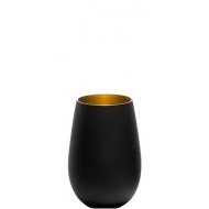 Stolzle Olympic Tumbler Glasses Black Gold Matt, 465 ML - Sold per piece