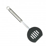 Kitchen Craft Oval Handled Stainless Steel Non-Stick Half Round Turner