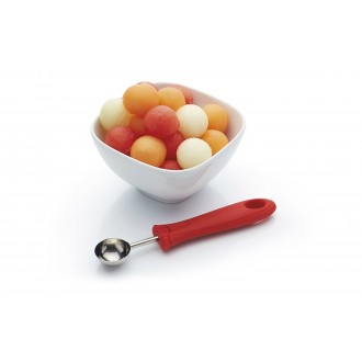 Kitchen Craft Soft-Grip Melon Baller / Fruit Scoop, 17 cm (6.5") - Red 