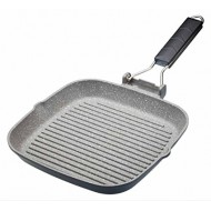 Master Class Non-Stick Induction-Safe Griddle Pan with Folding Handle, 24 cm (9.5”) 