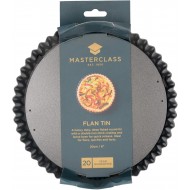 Master Class Non-Stick Fluted Flan Tin / Quiche Pan With Loose Base, 20 cm (8")