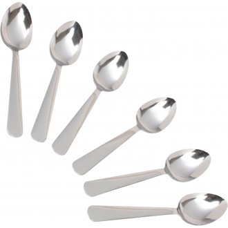 Kitchen Craft Stainless Steel Teaspoons, 14 cm (Set of 6)