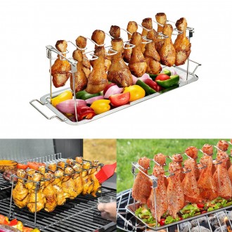 VZ Grill Rack for Drumsticks / Chicken Wings, 28cm by 16cm (LxW)