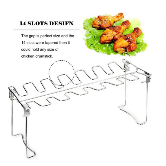 VZ Grill Rack for Drumsticks / Chicken Wings, 28cm by 16cm (LxW)