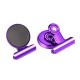 VZ Fridge Circular Magnet With Clip ,  Purple