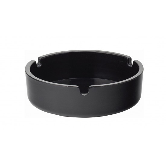 Utopia Black Melamine Ashtray 4" (10cm)