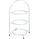 Utopia Chrome 3 Tier Plate Stand, 16.5" (42cm)