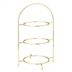 Utopia Gold 3 Tier Plate Stand 16.5" (42cm)