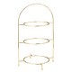 Utopia Gold 3 Tier Plate Stand 16.5" (42cm)