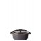 Utupia Midnight Stoneware Oval Casserole 5" (13cm) 12.5oz (35cl), Ceramic coated