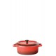 Utopia Flame Oval Stoneware Casserole 5" (13cm) 12.5oz (35cl), Ceramic coated