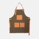 Shop quality Adelphi Green Hard-Wearing Canvas Apron, Unisex, with 3 Full Leather Large Pockets - Made in Kenya in Kenya from vituzote.com Shop in-store or online and get countrywide delivery!